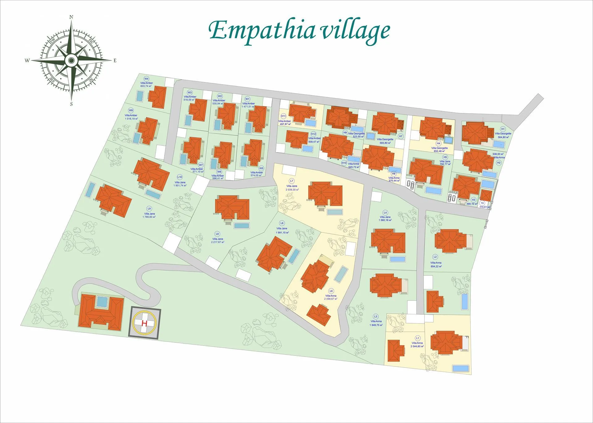Генеральный план поселка Empathia Village